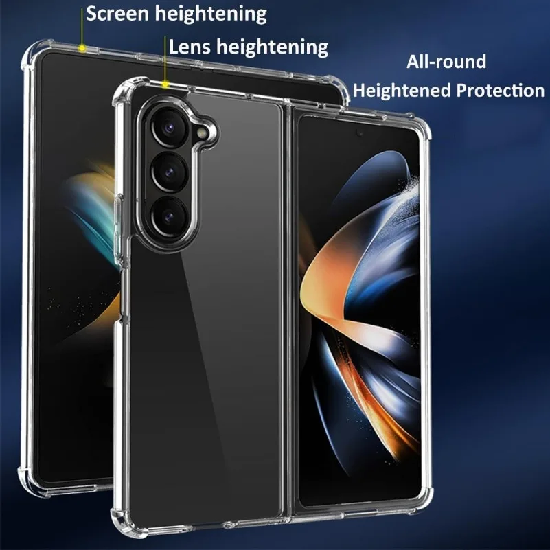 Прозрачный чехол-бампер для Samsung Galaxy Z 6 воздушных подушек 5 4 3