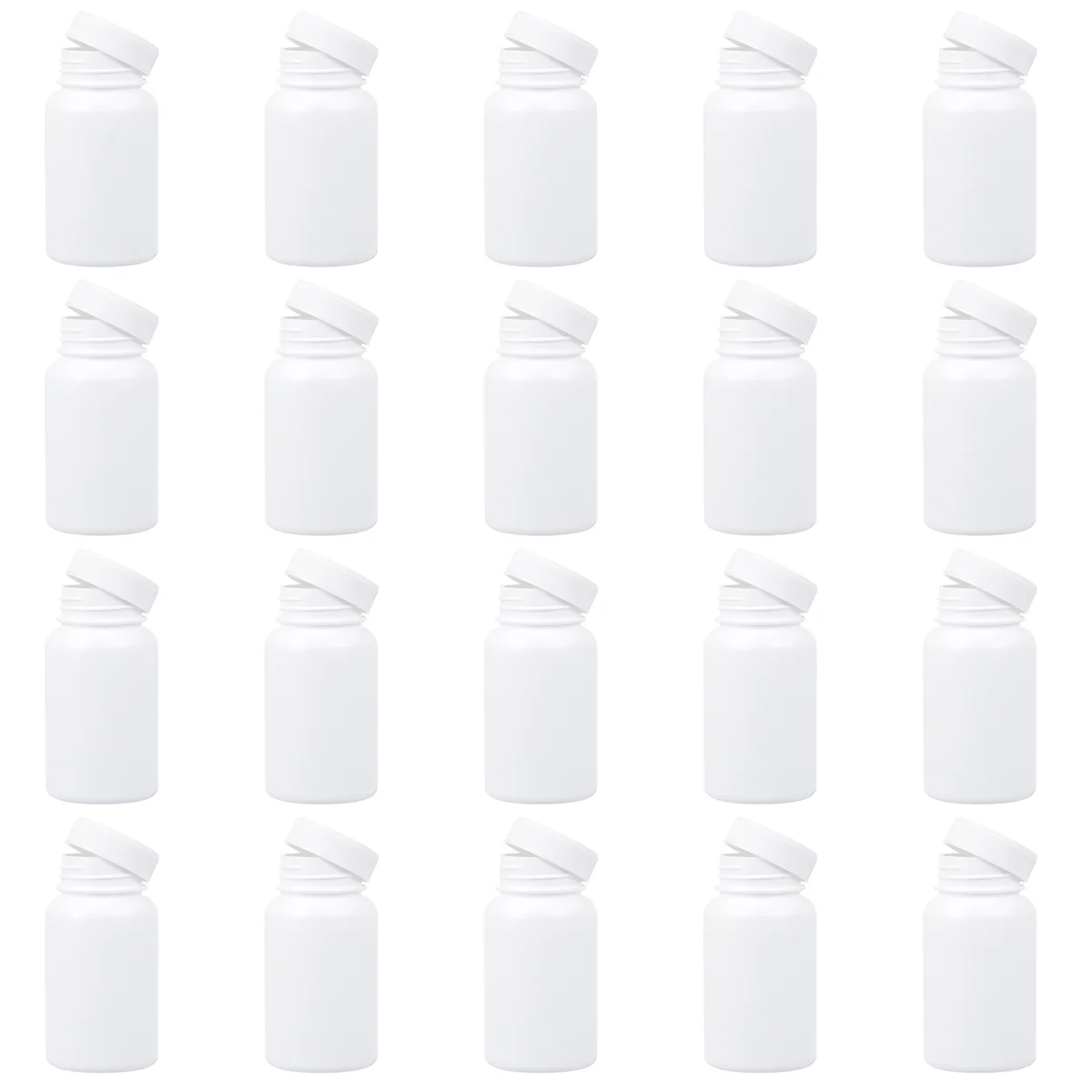 20 Pcs Mini Clear Purse Office Supplies Daily Storage Box Medicine Bottle Capsules Jar Plastic Medicine Bottle