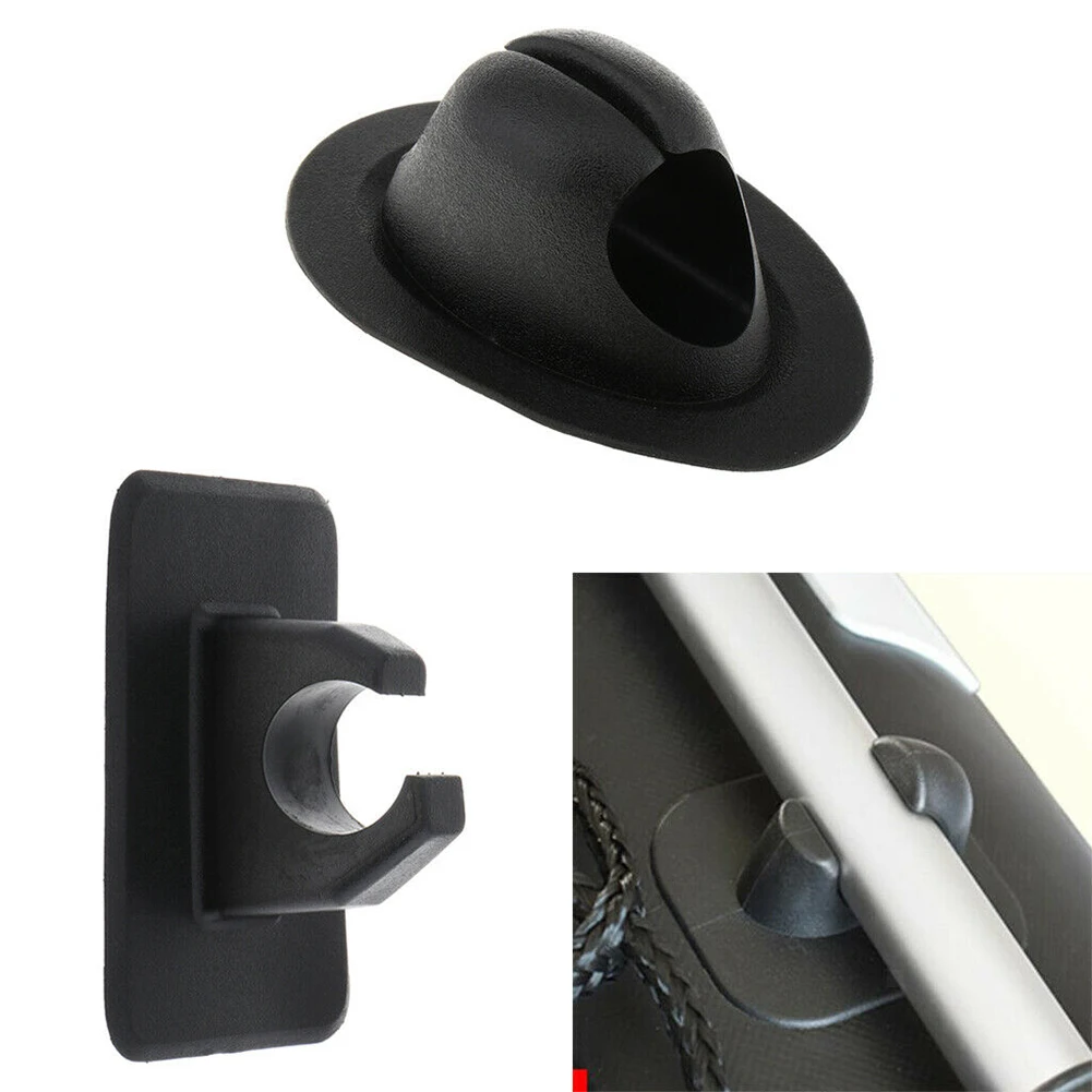 

Boat Clips Paddle 11 * 8.3cm / 4.33* 3.27in PVC Paddle Clips Pole Paddle Clips Holder Inflatable Boat Oar Rowing Durable