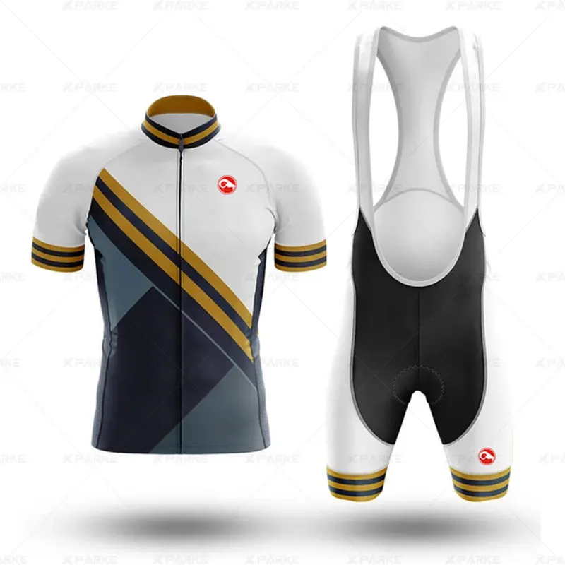 

2022 New Men's Summer Short Sleeve Jersey Set Cycling Clothing Team MTB Clothes Road Bike Uniform Skinsuit Breathable Quick Dr