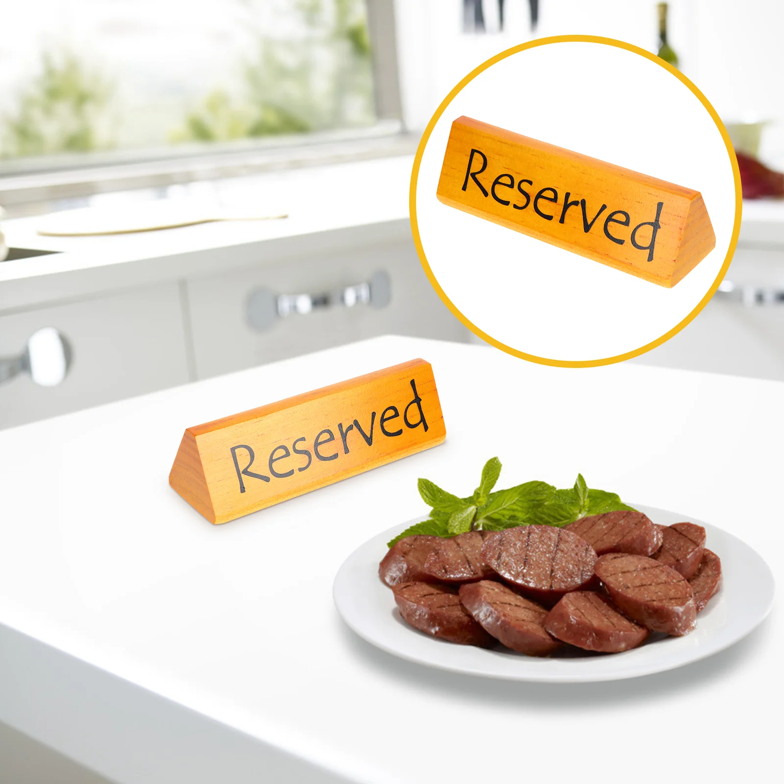 

Reserved Table Sign Double Sided Reminder Sign For Hotel Office Restaurant Wedding Birthday Party Remind Sign Tag