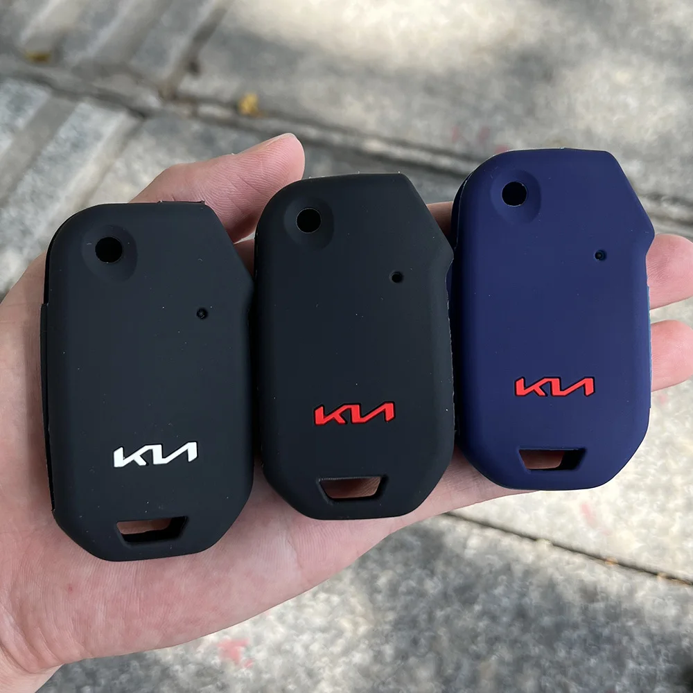 Силиконовый чехол для автомобильного ключа KIA Carnival Sportage Niro Seltos Soul Sorento продолжить