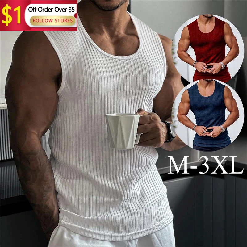 

2023 Summer New Men Vest Gym Tank Top Men Fitness Exercise Sports Undershirt Gyms Train Fit Vests Mesh Singlets Muscle Tops