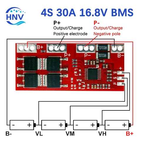 HNV Smart Electronics 4S 30A Литий-ионная батарея 18650
