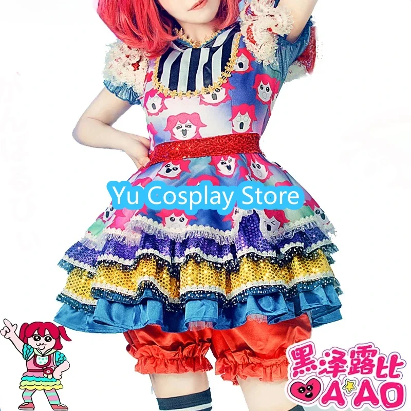 Love Live Sunshine Kurosawa Ruby Косплей Костюм Aqours AAO Танцевальное Платье Милый Вечерний