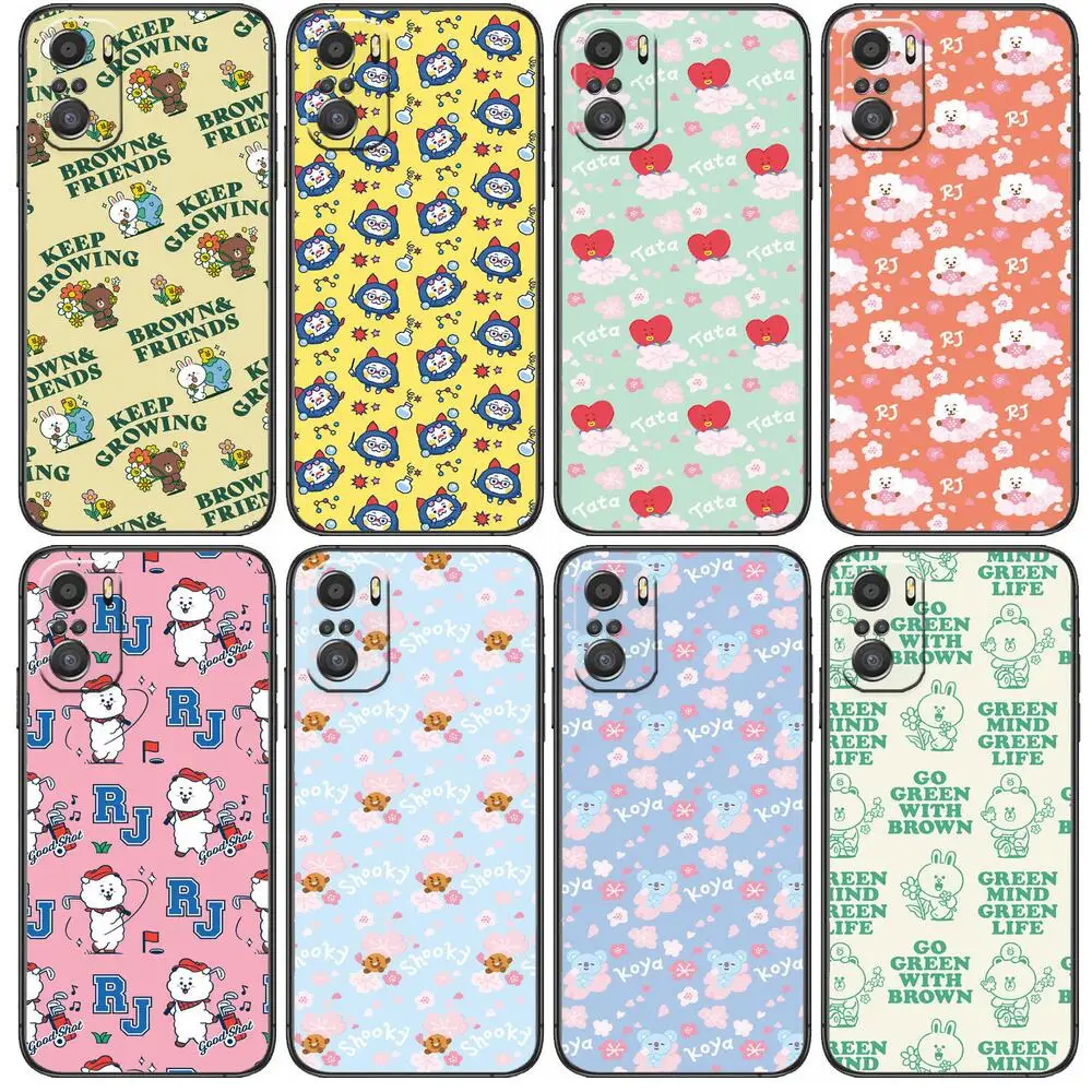 

Personality Cartoon-Phone Case For Xiaomi Redmi Note 10S 10 9T 9S 9 8T 8 7S 7 6 5A 5 Pro Max Soft Black