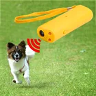 Светодиодный Ультразвуковой Отпугиватель собак, устройство для обучения против лая, управление обучением, устройство 3 в 1, функция ограничения лая