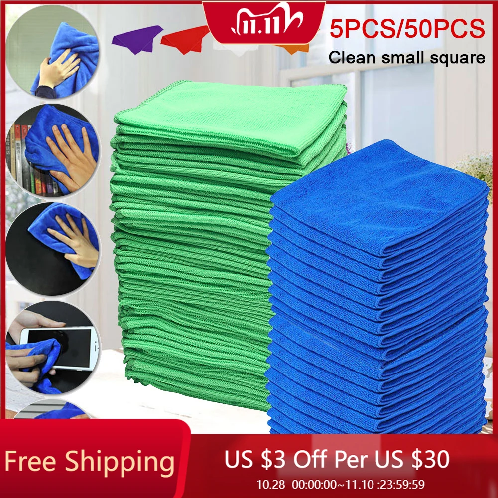 5-50 шт. полотенце из микрофибры для мытья автомобиля | Автомобили и мотоциклы