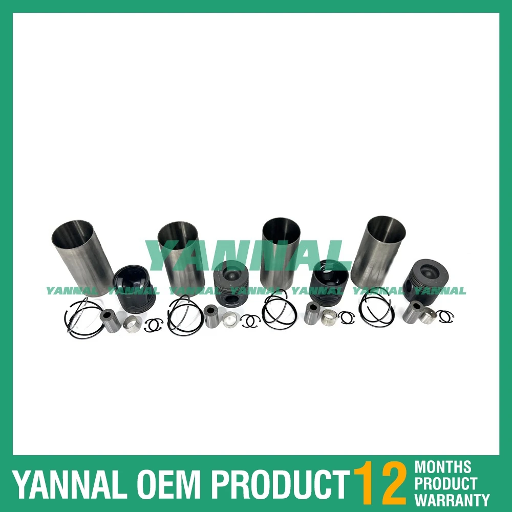 Комплект гильз цилиндра для Perkins 1104D-44T детали двигателя экскаватора