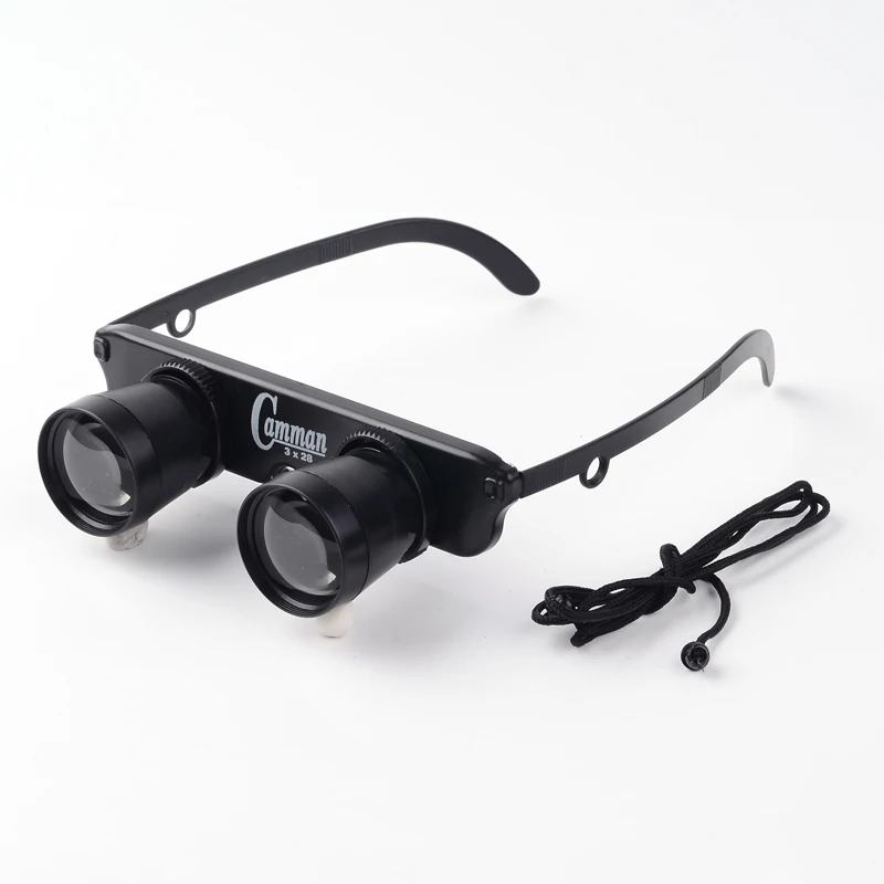 

COPOZZ 3X28 Outdoor Focal Fishing Telescope Glasses Polarized Lens Hiking Portable Magnifier Binoculars Fishing Tackle Tool