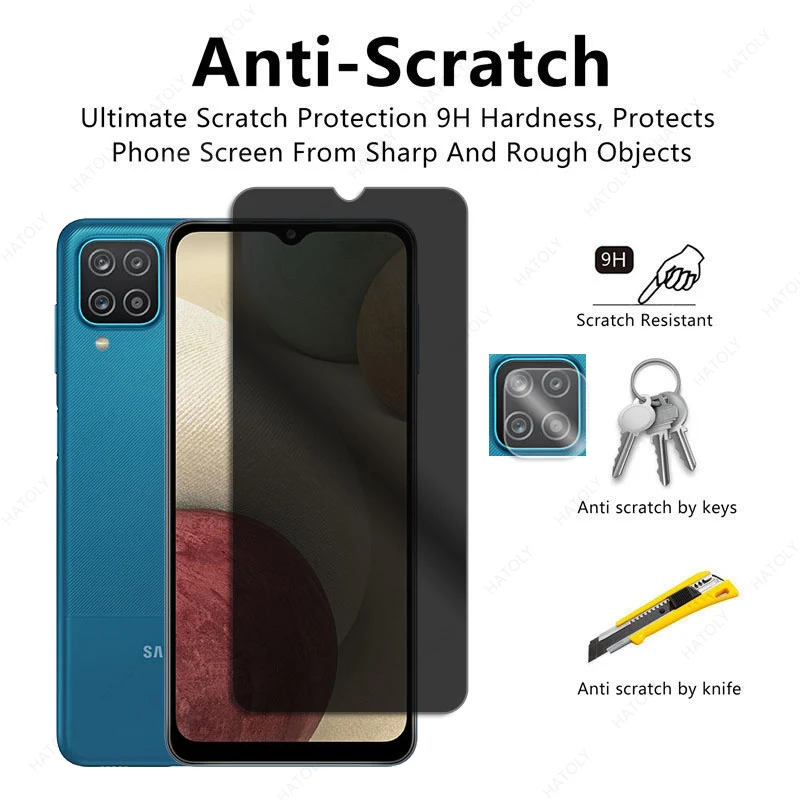 Антибликовое стекло для Samsung Galaxy A12 защитная пленка экрана