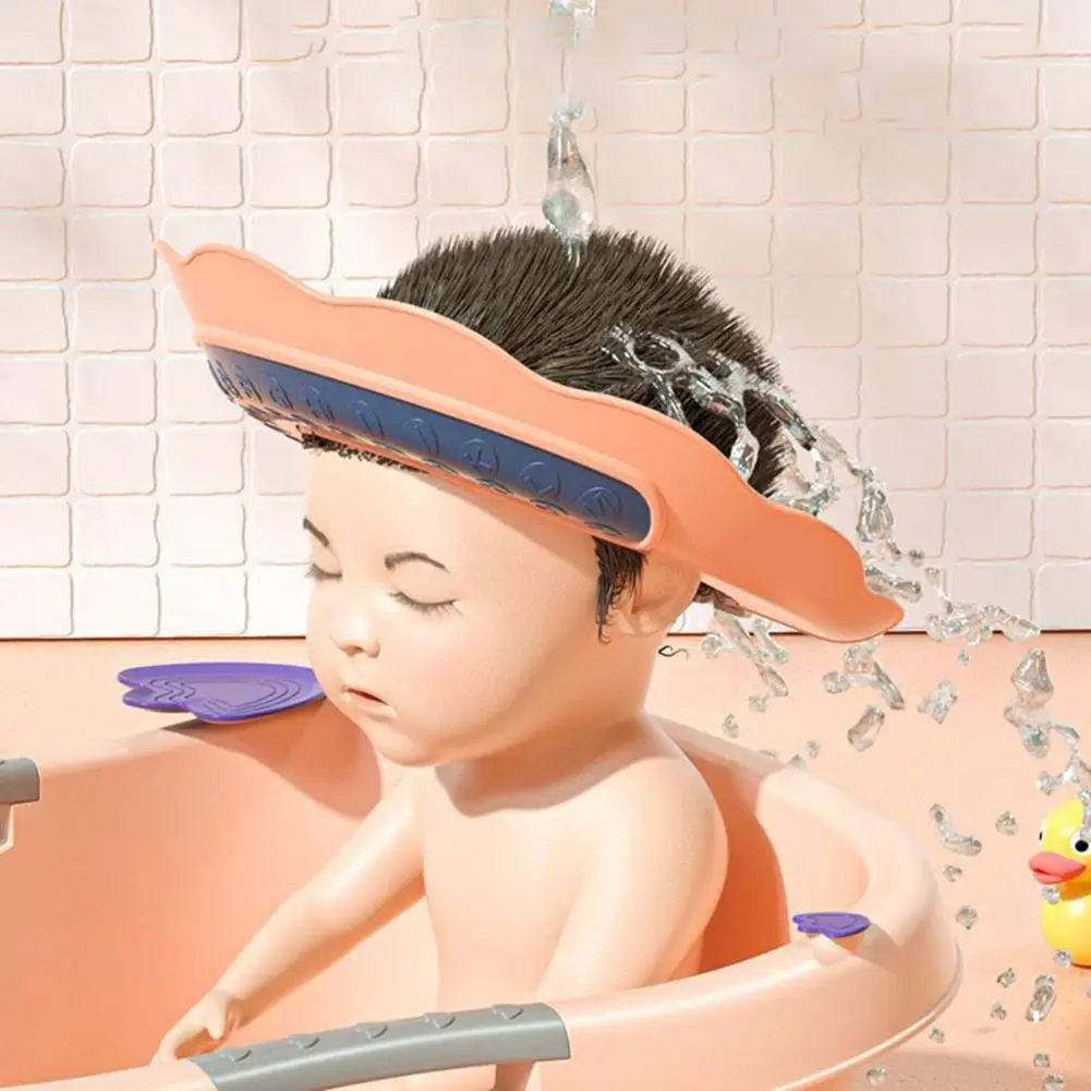 

Long Life Span Convenient Toddler All Ages Bathing Hair Washing Hat Comfortable Shower Cap Cute for Daily Life