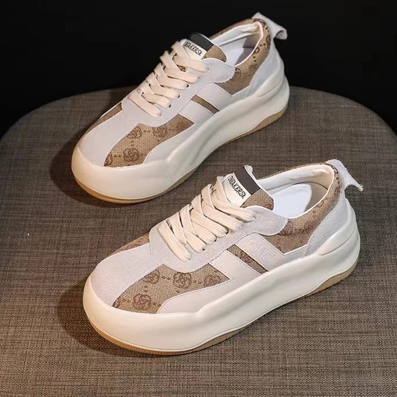 

Женские кроссовки на платформе, повседневные кроссовки на плоской подошве, уличные кроссовки на массивной подошве, модель 2022 года