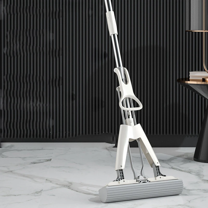 

Sponge Mop Household 2022 New Hands-free Plastic Cotton Head Absorbing Water A Mop Mopping for Wash Floor Cleaning Products