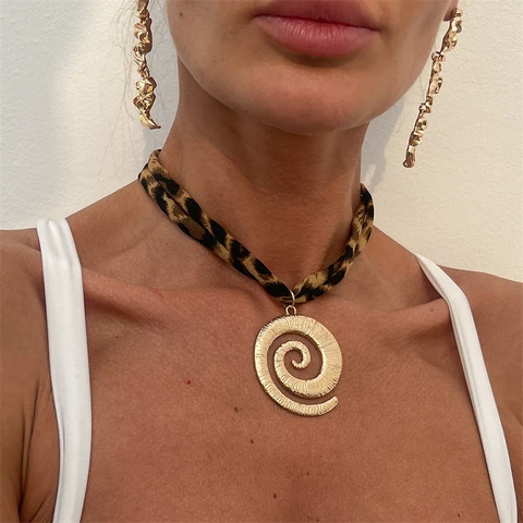 rinhoo Этническое бархатное ожерелье