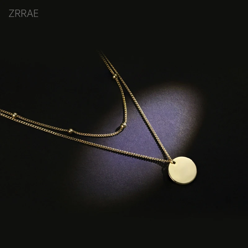 Ожерелье с бусинами изысканное Двухслойное ювелирное изделие до ключиц