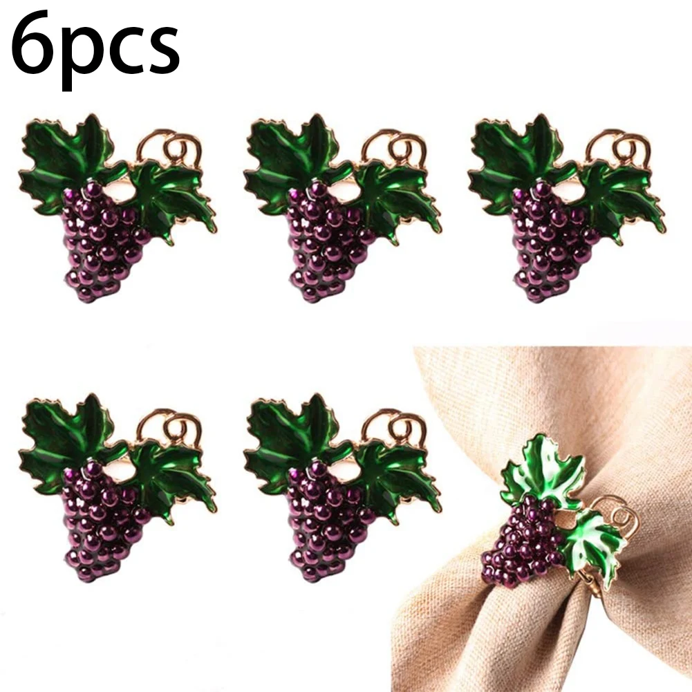 Кольца для салфеток пряжки с фруктами кольцо виноградом свадебное