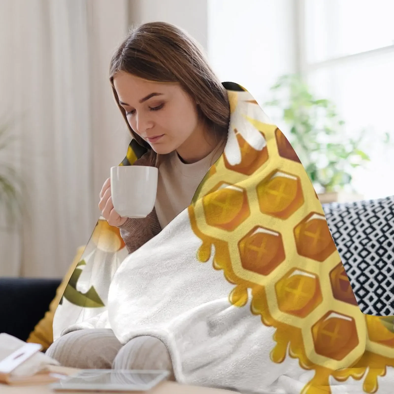Плюшевое одеяло Bee Honey