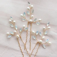 slbridal handmade opal crystal freshwater pearls bridal hair pin set wedding hair sticker hair accessories women hair jewelry
