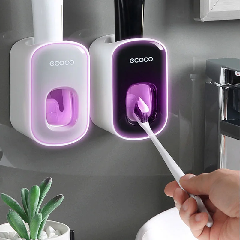 

LEDFRE Wall Mount Automatic Toothpaste Dispenser Bathroom Accessories Set Toothpaste Squeezer Dispenser Bathroom LF71019