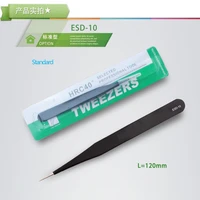 16 piece esd stainless steel anti static tweezers set precision repair eyelash tweezers repair hand tool set