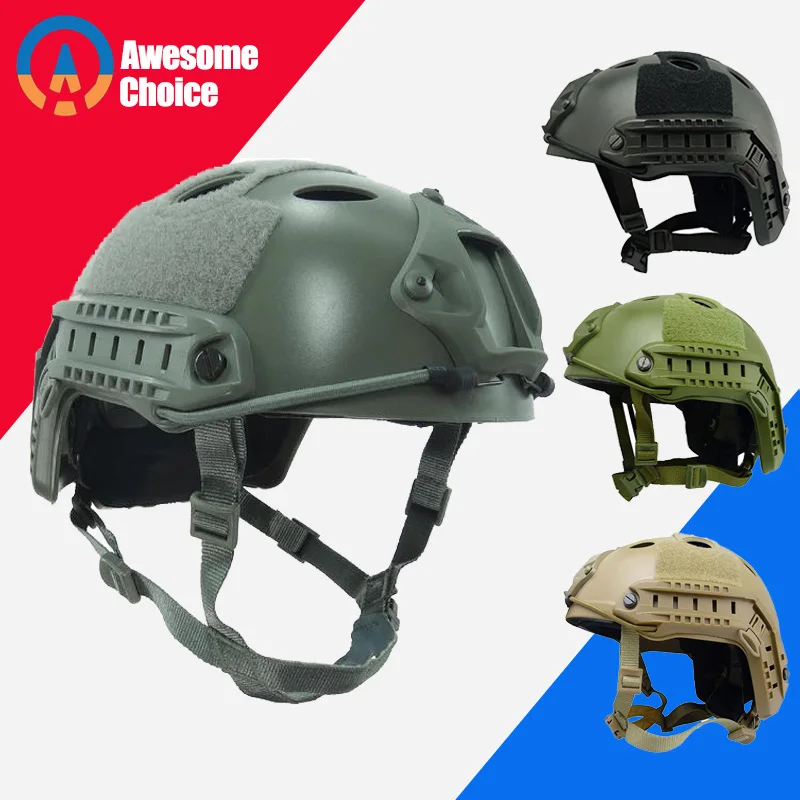 Fast PJ Tactical Helmet Army Military Cover Casco Airsoft Helmet Sports Accessories Paintball Gear Jumping Protective Face Mask