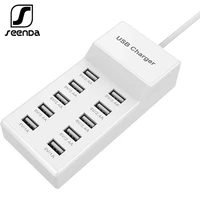 seenda usb wall charger 10 port usb charger station smart usb ports for multiple devices smart phone tablet laptop computer