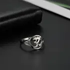 Кольца COOLTIME из нержавеющей стали для индийской йоги Om, Женский духовой ментальности, подарок для мужчин и девушек, сохраняющее Здоровье Кольцо на палец, модные ювелирные изделия