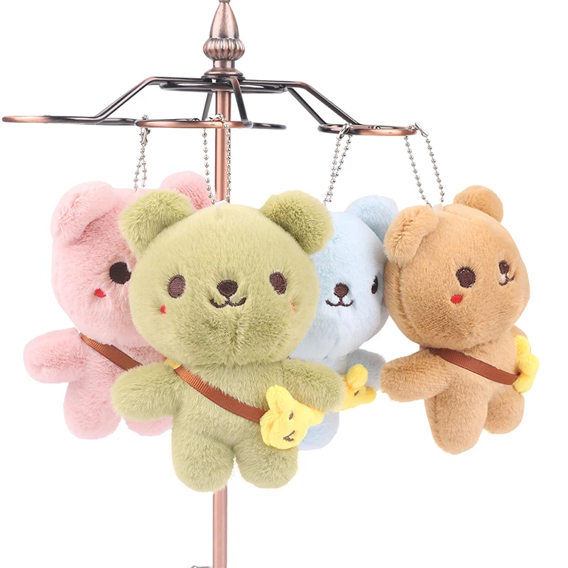 

Симпатичная Наплечная Сумка 14 см, медведь, плюшевая игрушка, мультяшный кулон, детский подарок, сумка-портфель, медведь, подвеска, плюшевая и...