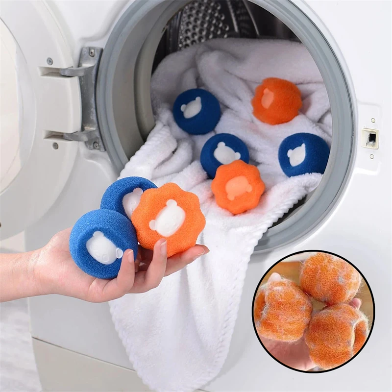 

Magic Laundry Ball Reusable Washing Machine Hair Remover Ball Fur Lint Catcher Machine Filter Cleaning Tools Household Product