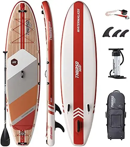 

SURF Inflatable Stand Up Paddle Board All-Around SUP Waterwalker 120 10'×30''×6'' Package | Carbon Shaft