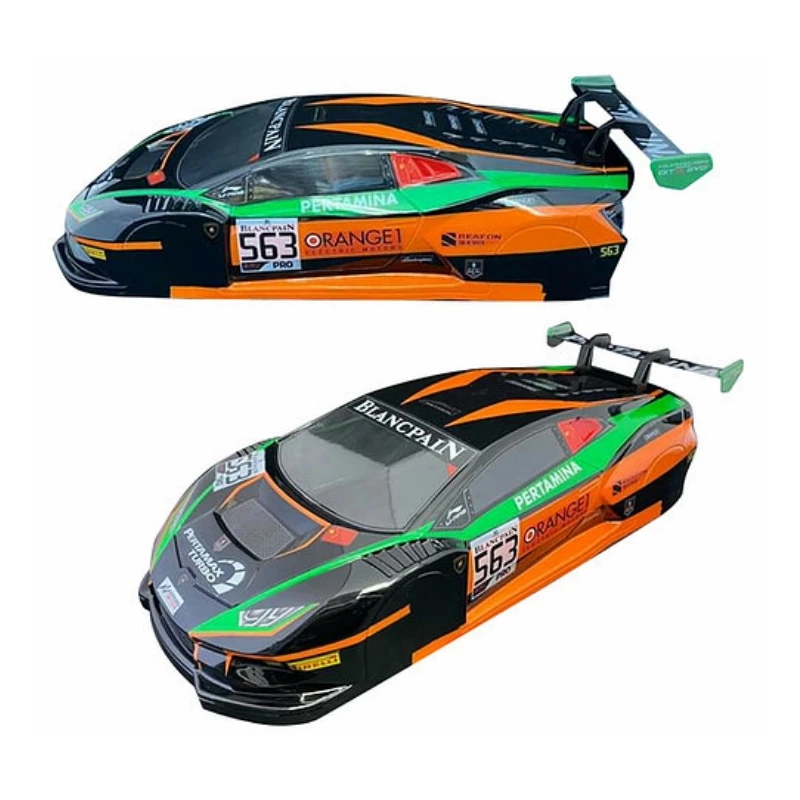 TC045 1/10 Huracan GT On Road Rc Racing Car, Transparent Body Shell With Lamp Cup/Color Decorative Stickers enlarge