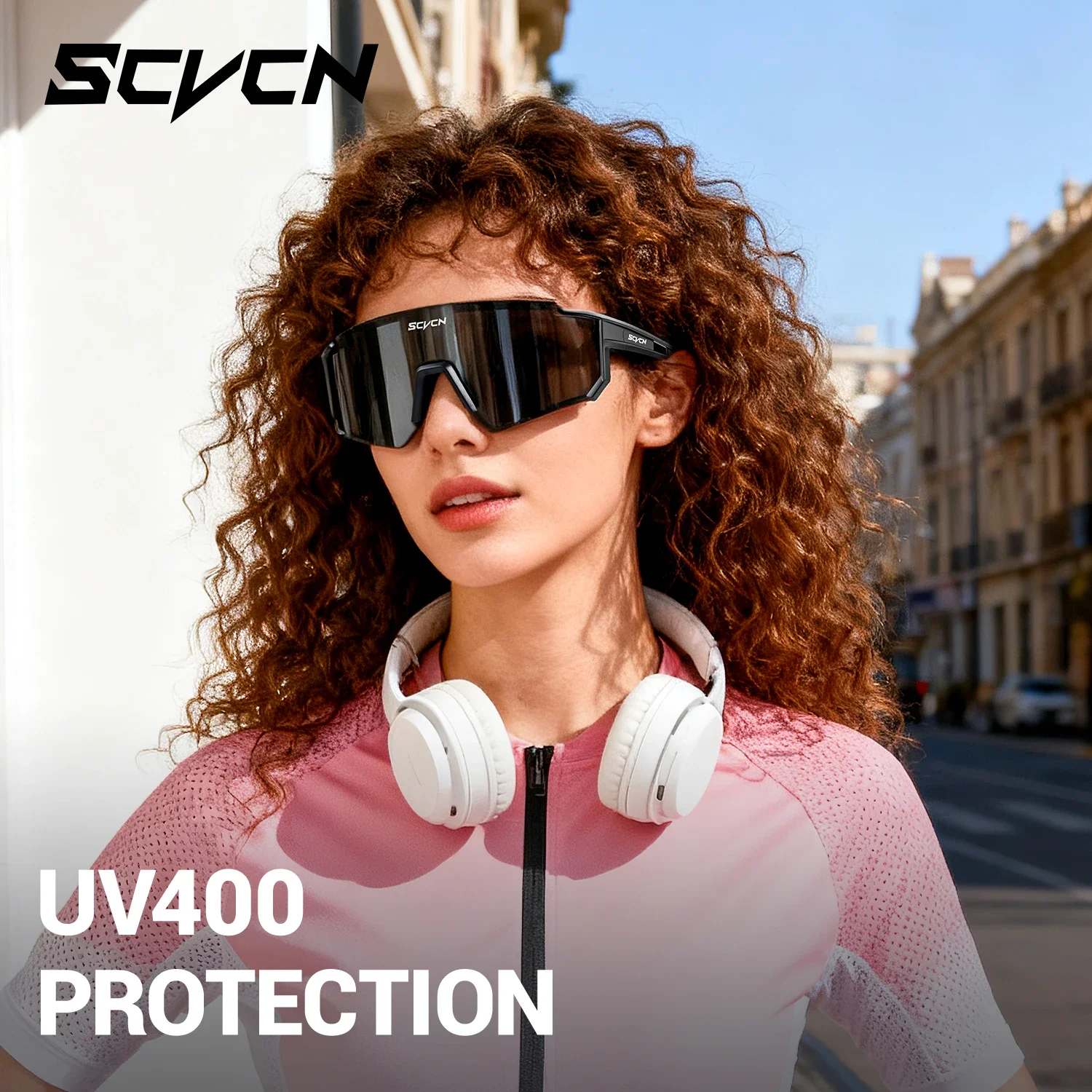 Фото SCVCN солнцезащитные очки для занятий спортом на открытом воздухе UV400, очки для бега на открытом воздухе, мужские солнцезащитные очки для горного велосипеда, женские очки для шоссейного велосипеда №2