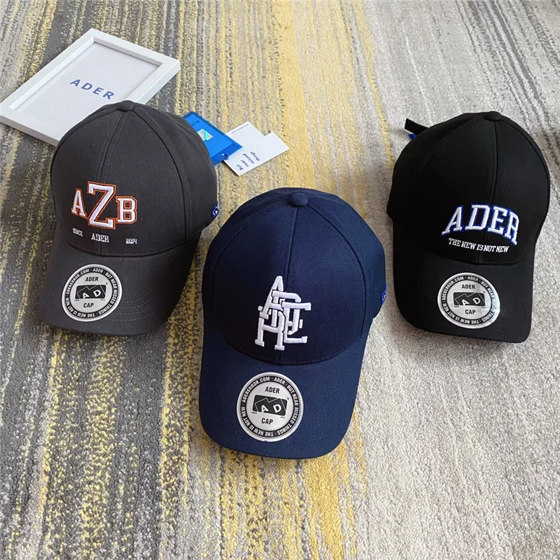 

Men Women 1:1 High Quality Blue Z-stitch Ader Error Hats Tag Label Caps ADER Embroidered letter ADER ERROR Baseball Caps