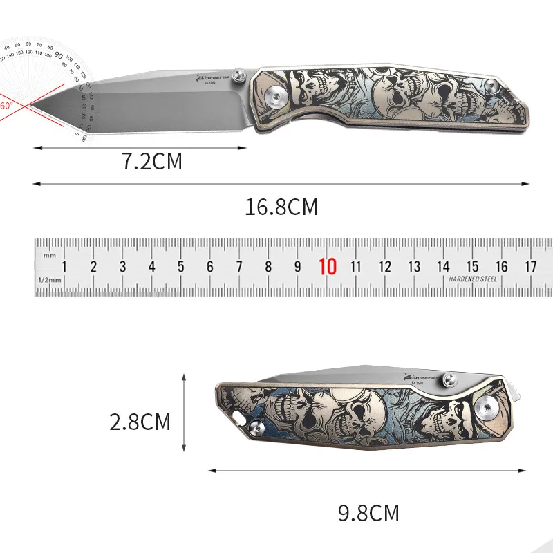 Новый карманный нож Spreme Made CUT XD045 из австрийской стали M390, инструмент EDC, рукоять из титанового сплава TC4 (art.: 3920d8bfaada3) - 3920d8bfaada3
