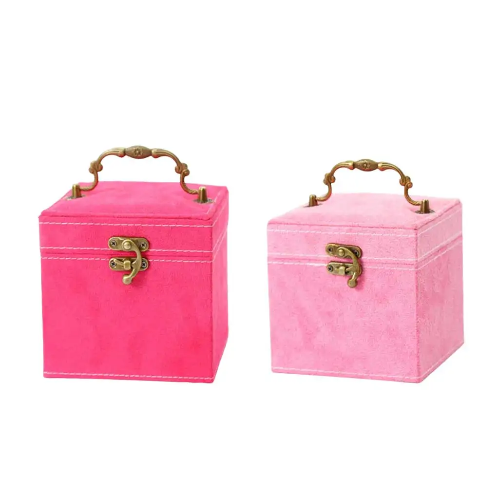 

Retro Velvet Jewellery Box Storage Display Ring Necklace Bracelet Case