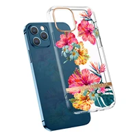 luxury floral clear phone case for iphone 12 13 pro max 11 xr xs 8 plus case transparent flower silicone protective cover woman