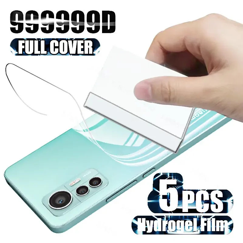 

5PCS Back Full Cover Soft Film for Xiaomi 12s Ultra 12T 11T 10T Pro 11 12 Lite Hydrogel Film Xiomi Mi 12Lite Screen Protectors