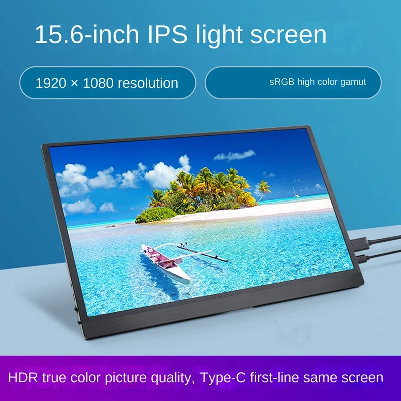 

Монитор FHD диагональю 15,6 дюйма для Raspberry Pi 4/3B +/Zero 2 Вт/Jetson Nano (штепсельная вилка стандарта США), 1 комплект