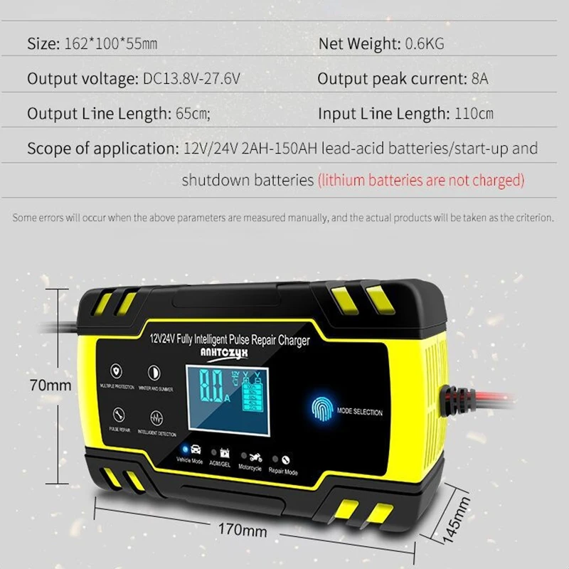 12v intelligent инструкция. Anhtczyx 12v Intelligent Charger. Зарядное устройство Intelligent Charger 12v Pulse. Pulse Repair Battery Charger 12v 8a-24v 4a. 12 Intelligent Pulse Repair Charger.