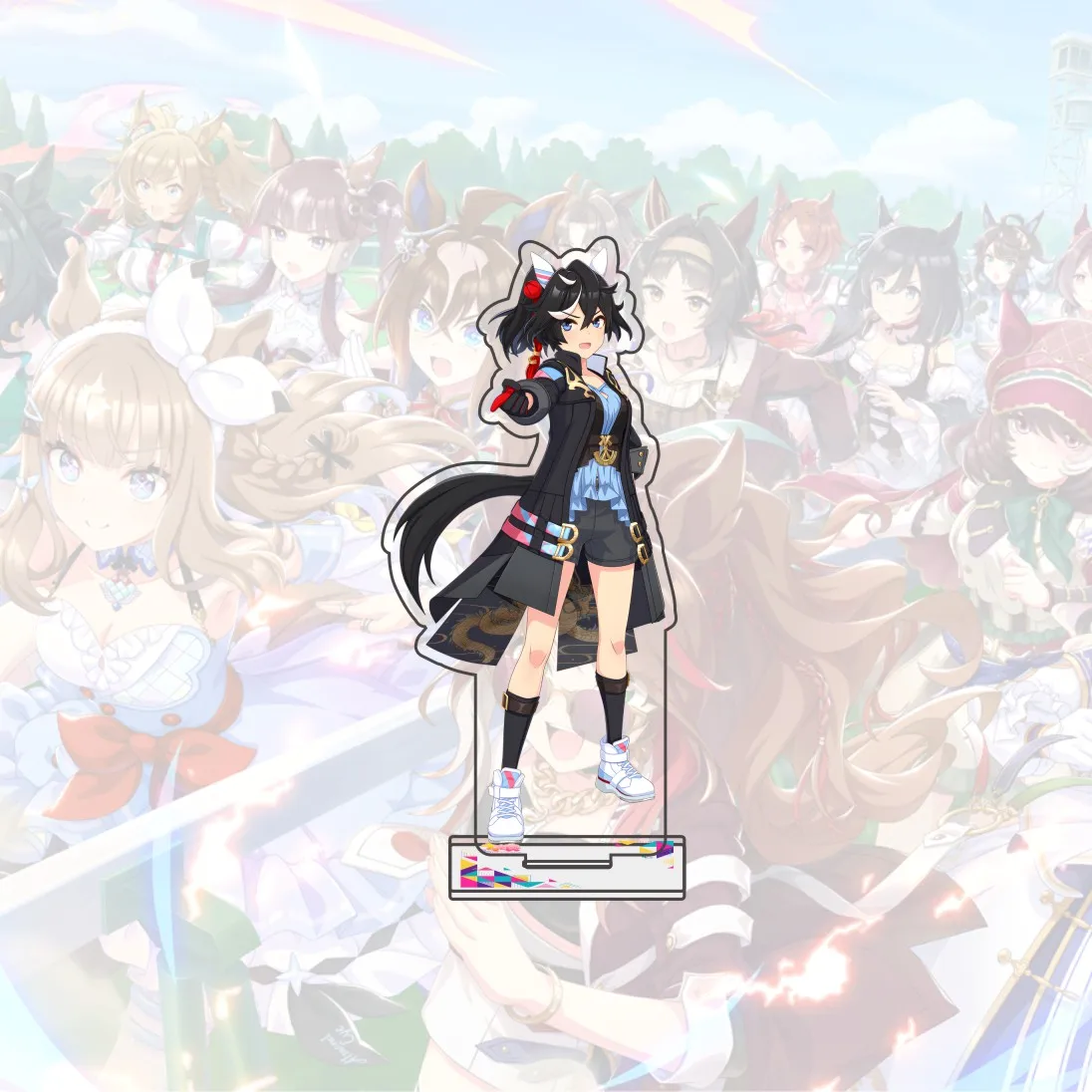Фото Акриловая фигурка персонажа из игры Umamusume: Pretty Derby, 15 см, новая, полная модель, настольное украшение, подарок для фанатов, брелок, часть 1 №2