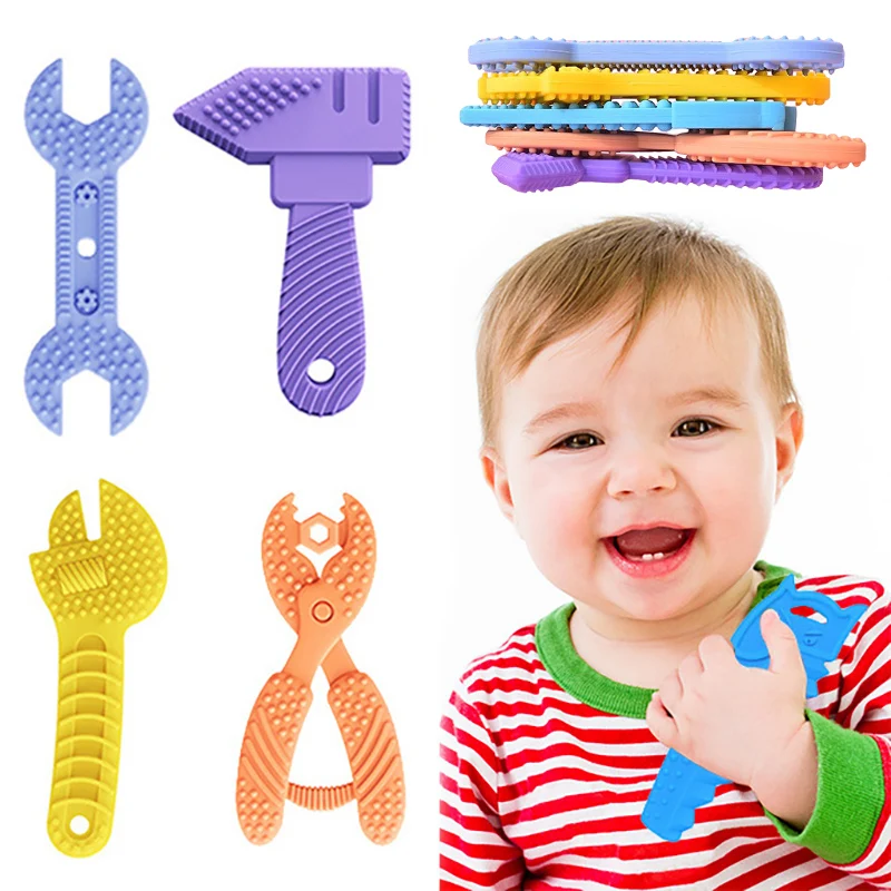 Baby Teether Silicone Tools Teething Toys Infant Molar Teether Newborn Dental Care Babies Accessories For 0-12 Months