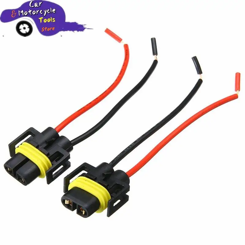 New 2Pcs H8 H9 H11 Wiring Harness Socket Car Wire Connector Cable Plug Adapter for Foglight Head Light Lamp Bulb Light