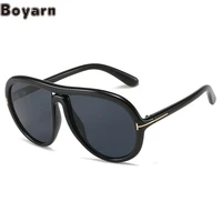 boyarn 2022 new t shaped fashion sunglasses retro large frame toad mirror street photography ins cross border trend sunglasses w
