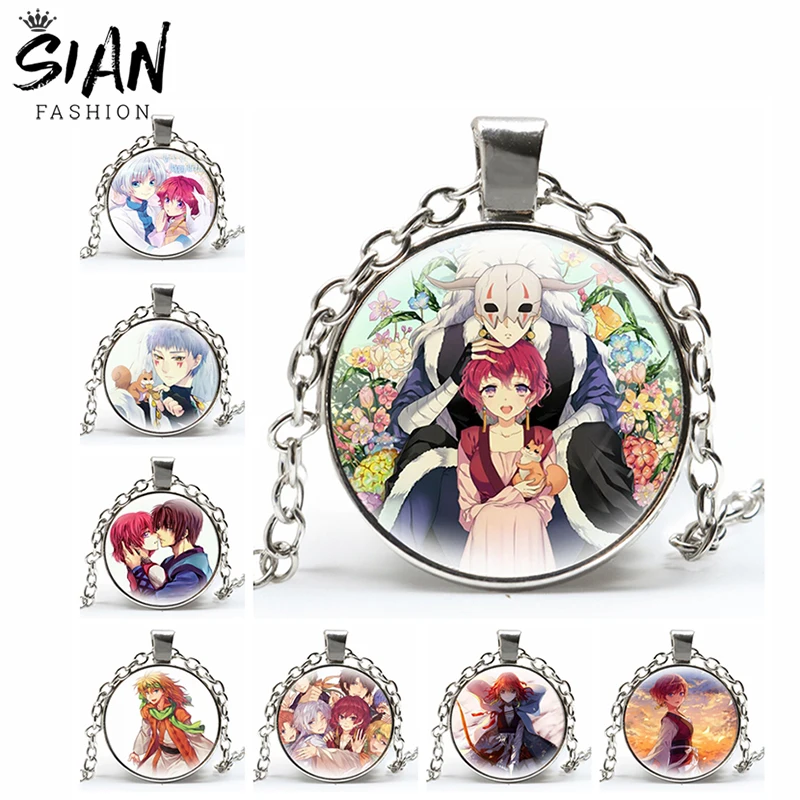 

Anime Akatsuki no Yona Pendant Necklace for Women Cosplay Cartoon Figures Round Necklace Chains Otaku Jewelry Wholesale Gifts