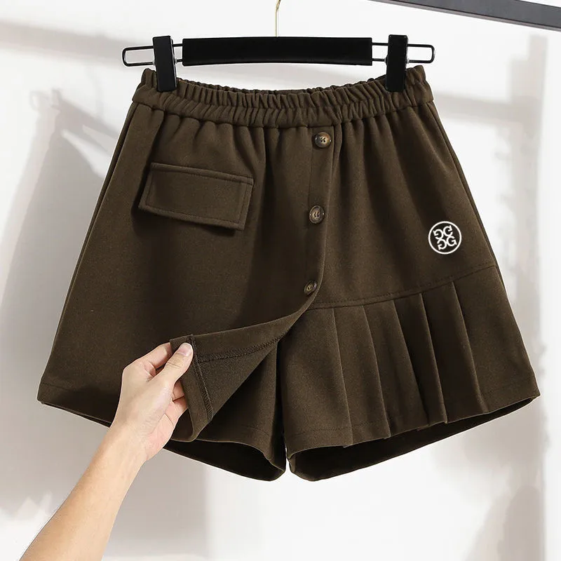 Women's Golf Clothing Winter Autumn Women Golf Shorts Horse Female Fashion Casual Shorts Tennis Skirt Pleated Short Skirts