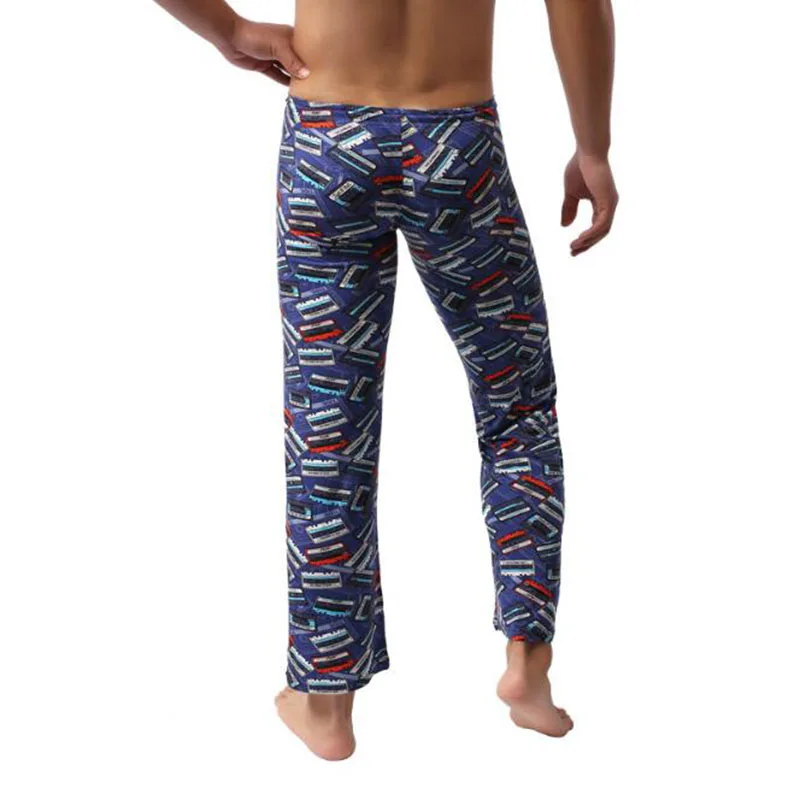 

Men Underwear Sleepwear Ropa Hombre Pants Classic Home Pijama Printed Men's Nightie Pajamas Interior Hombre Pants Men Pajamas