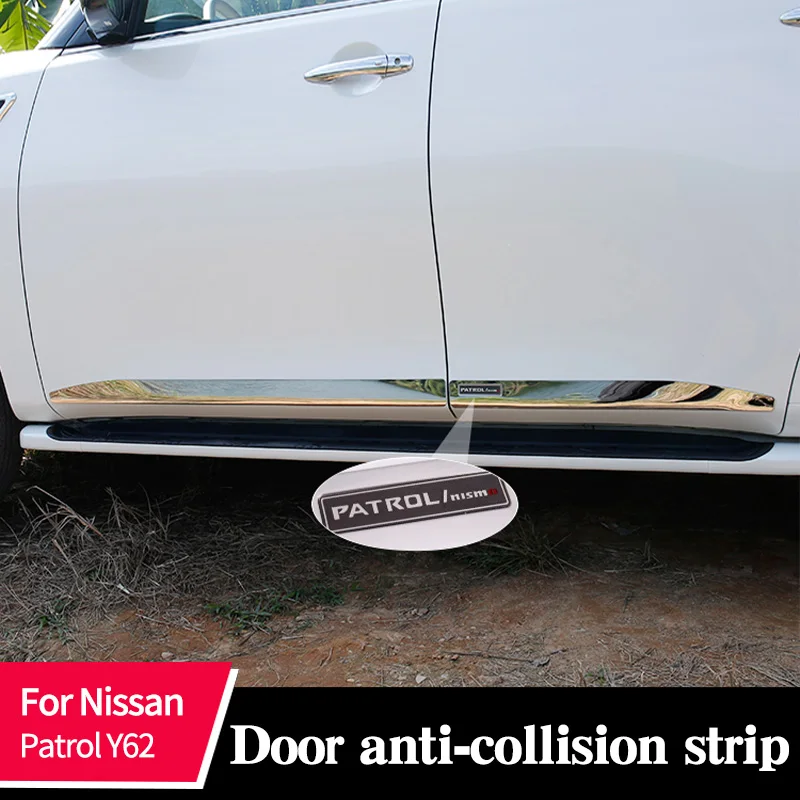 

Door Anti-collision Strip For Nissan Patrol Y62 Side Decorate Bumper Anti-scratch Decorative Edging Car Accessories