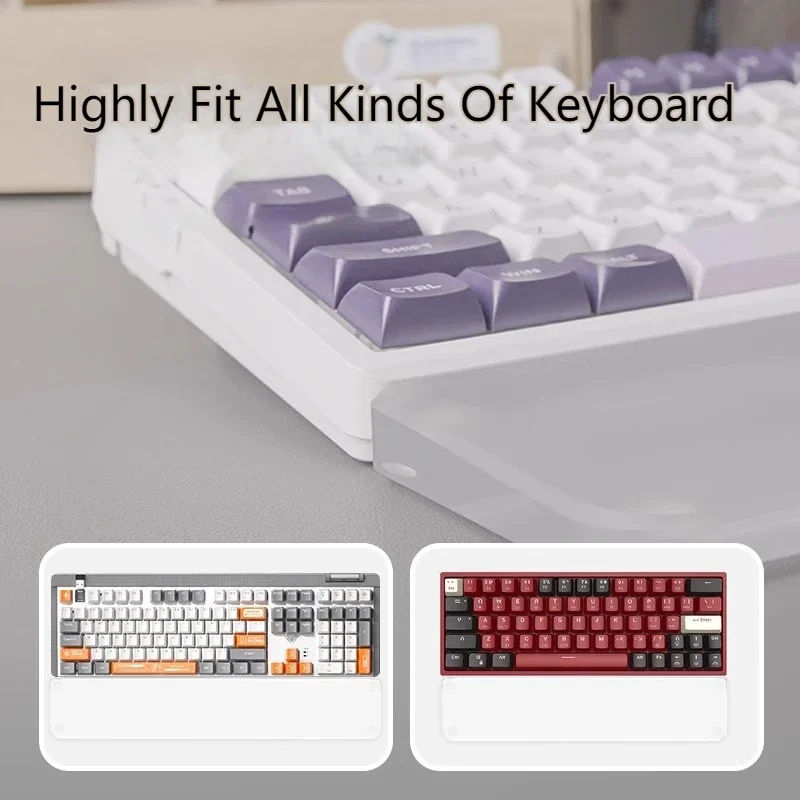 Акриловая подставка под запястье прозрачная эргономичная клавиатура заказ для