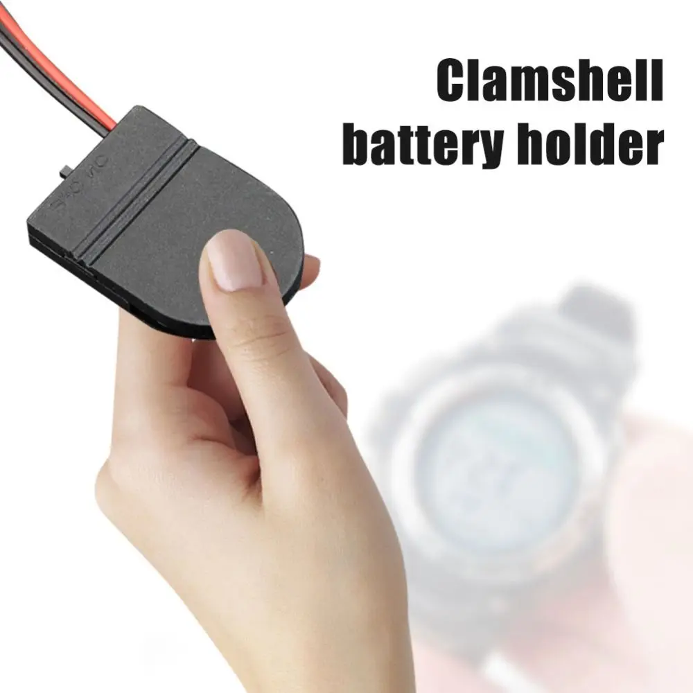 

High Quality With ON/OFF Switch 3V Plastic Button Coin Cell Battery Storage Box Battery Socket Holder CR2032 Case Cover